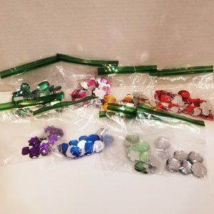 Acrylic Faceted Gems, lot of 11 ounces